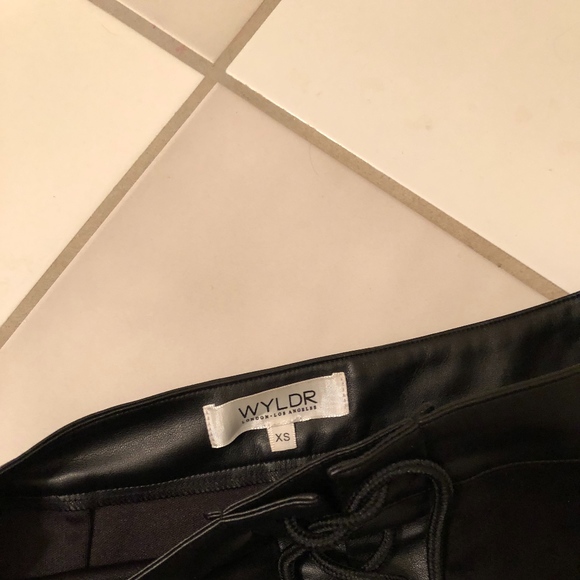 REVOLVE Black Suede Skirt - Picture 3 of 4